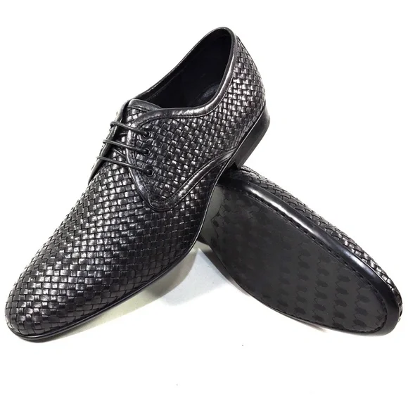 ALBERTO CICCIOLI 🇮🇹 MEN'S BLACK SOFT LEATHER COMFORT FASHION SHOES - Picture 7 of 7